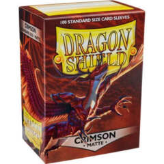 Dragon Shield - Crimson - Matte Standard Size Sleeves (100 ct)